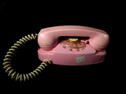 CANADIAN RELIABLE 1960S PLASTIC PINK TELEPHONE PIGGY BANK